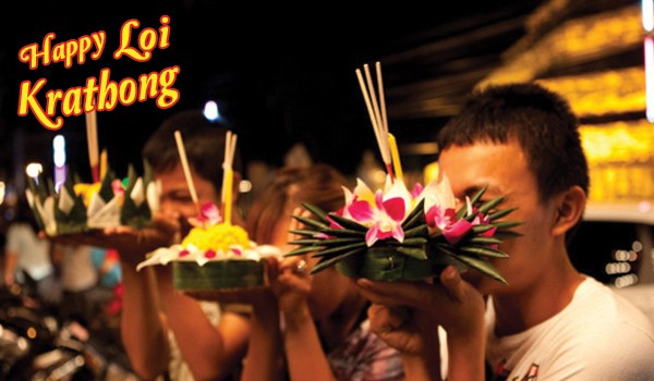Celebrating the Festival of Good Luck, Happy Loi Krathong!!